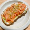 Smoked Salmon Cream Cheese Toast with Hot Honey