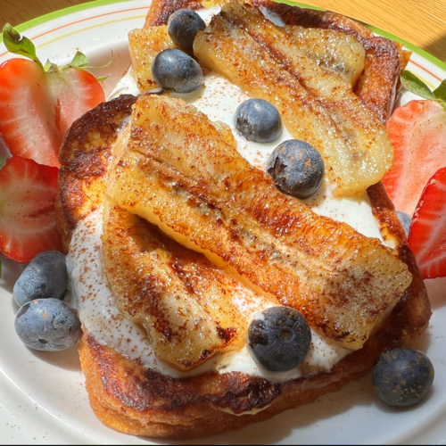 French Toast with Caramelized Bananas