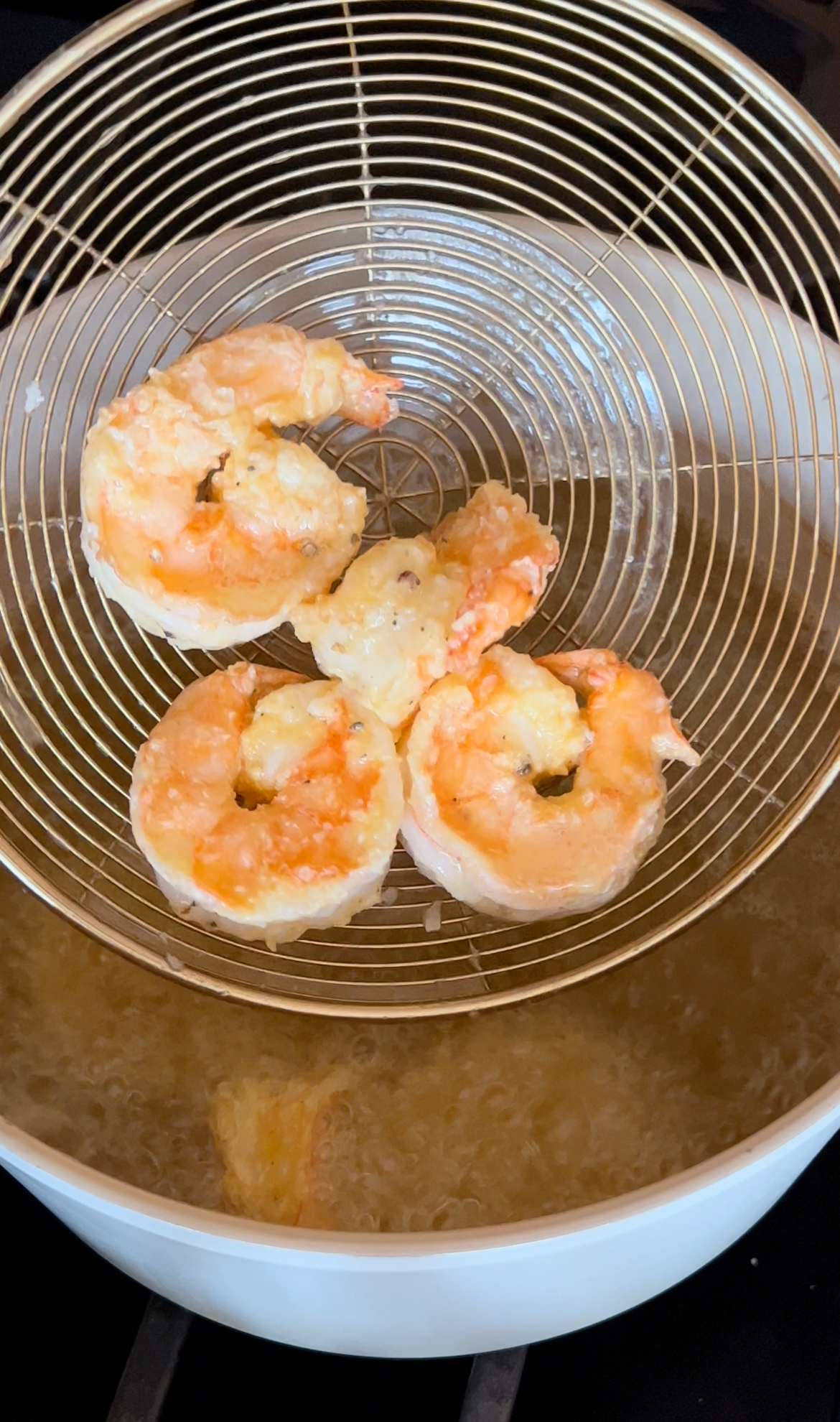 Golden Fried Shrimp with Wasabi Mayo