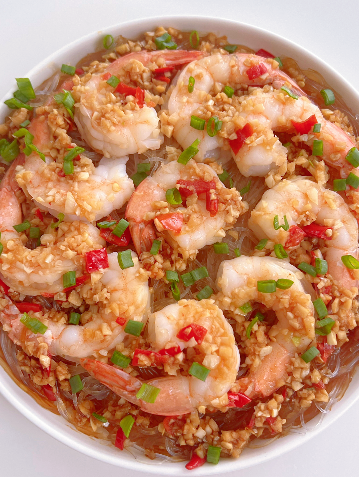 Steamed Garlic Shrimp with Vermicelli