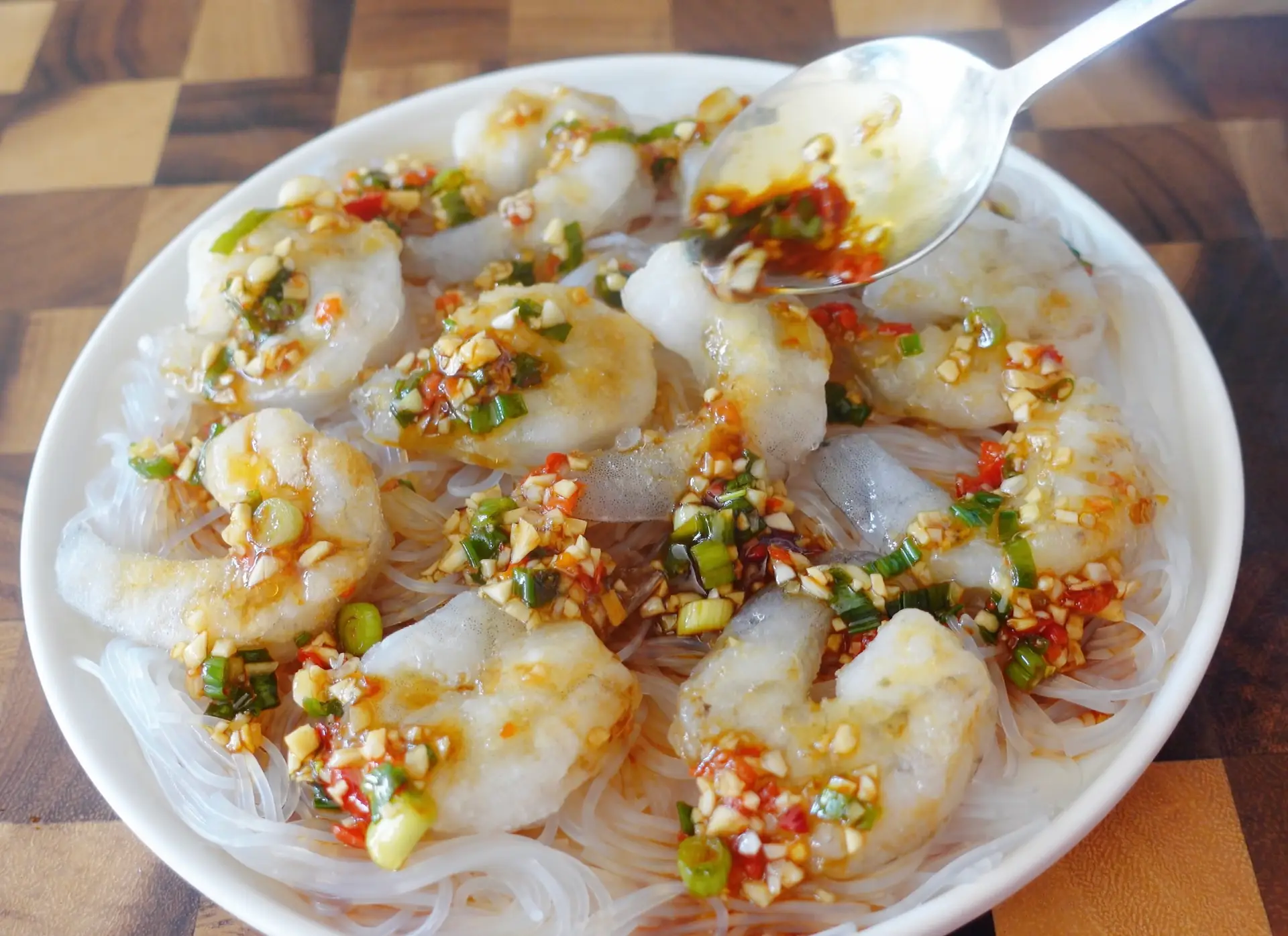 Steamed Garlic Shrimp with Vermicelli