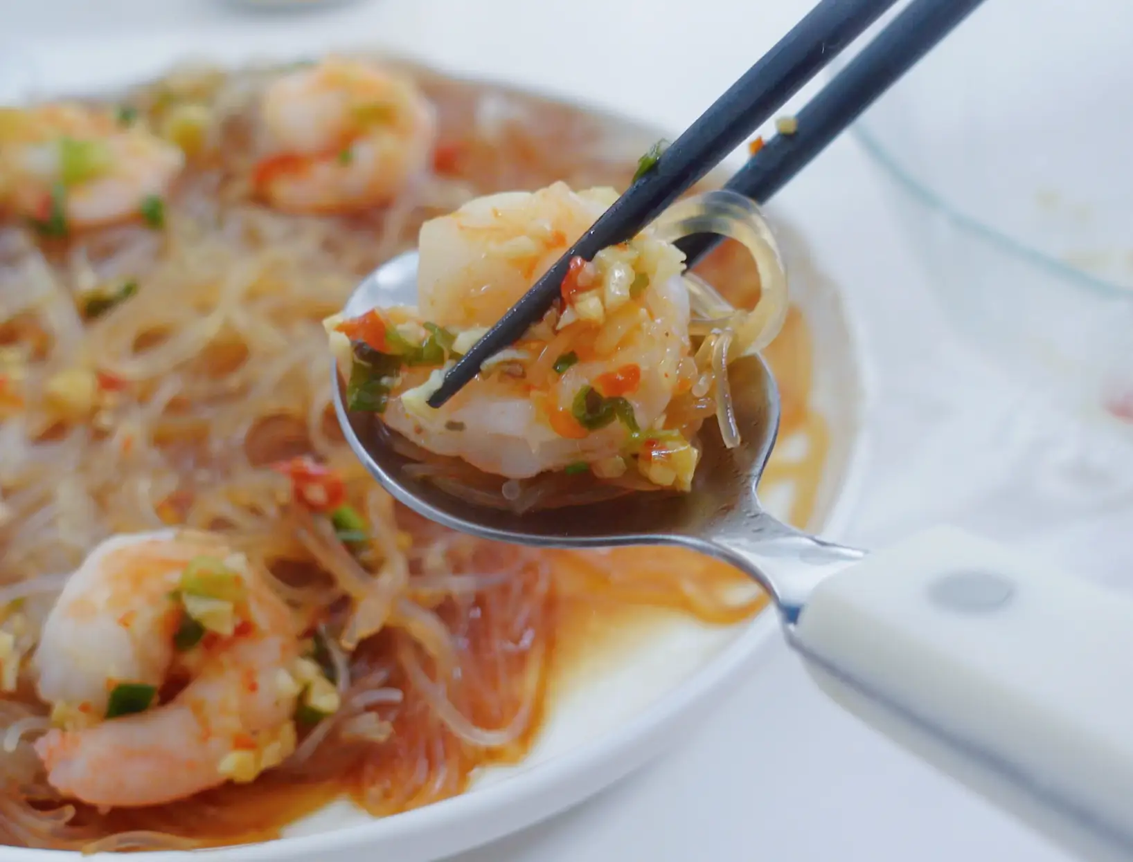 Steamed Garlic Shrimp with Vermicelli