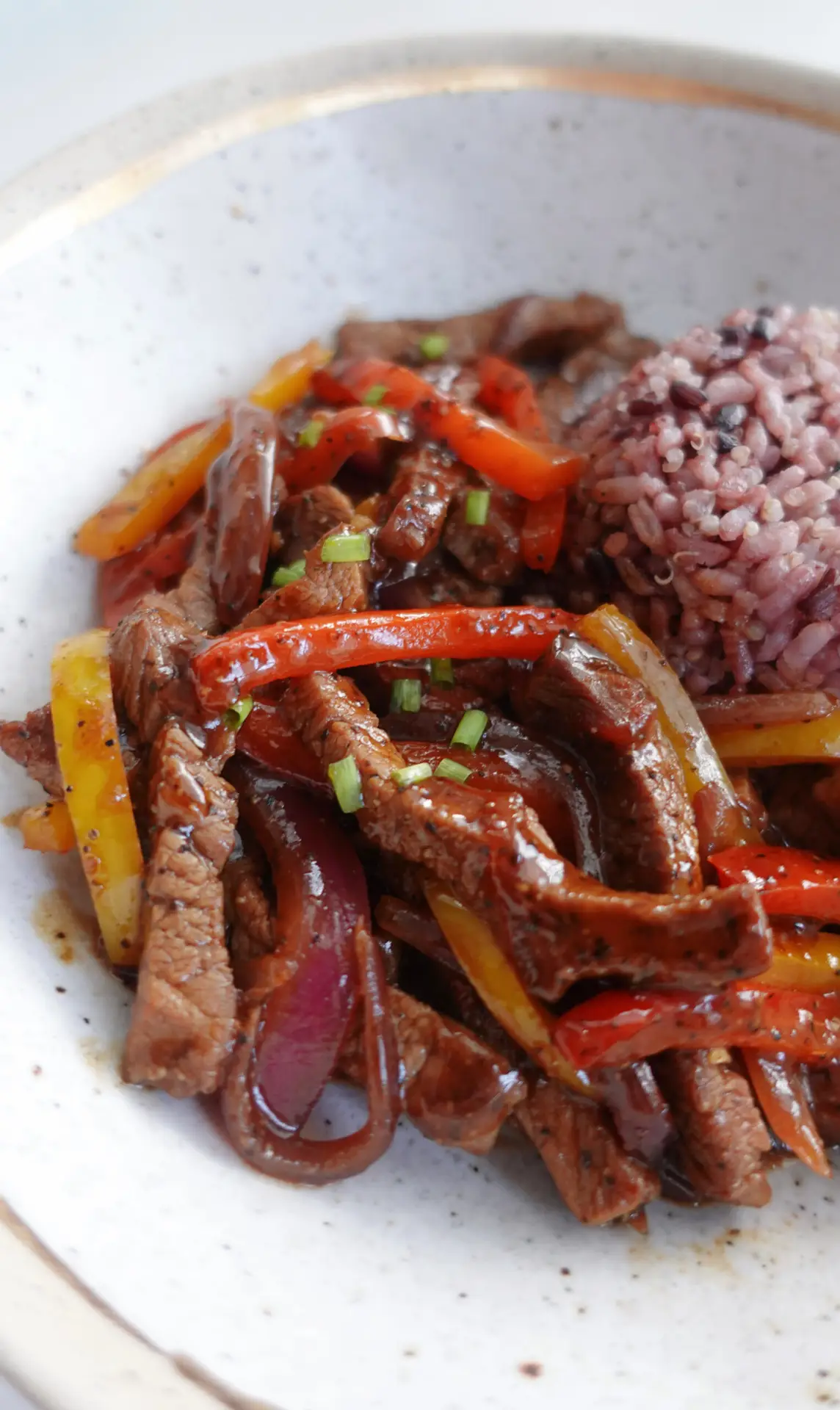 Black Pepper Beef Stir Fry