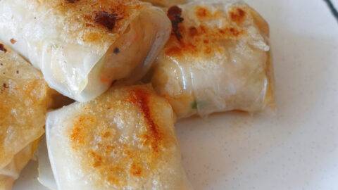 Crispy Rice Paper Dumplings with Chicken