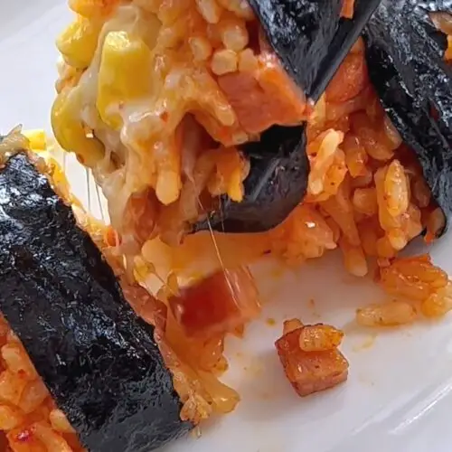 Cheese Kimchi Fried Rice Kimbap
