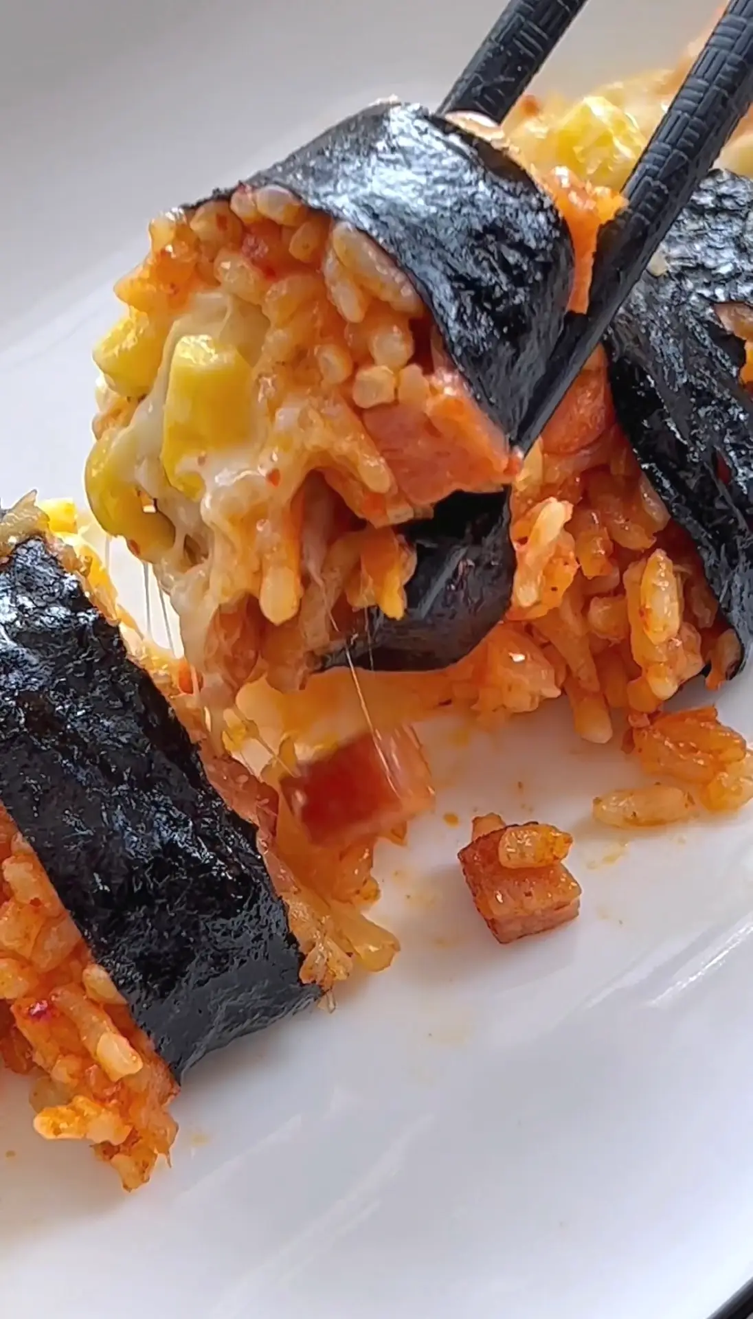 Cheese Kimchi Fried Rice Kimbap