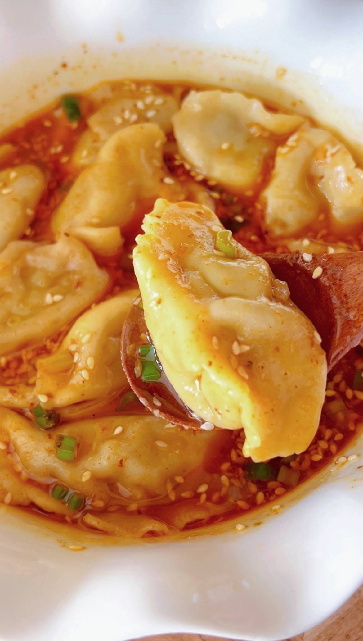 Hot and Sour Dumpling Soup
