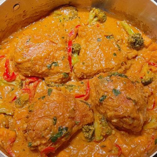 One-Pot Curry Chicken with Sweet Potato