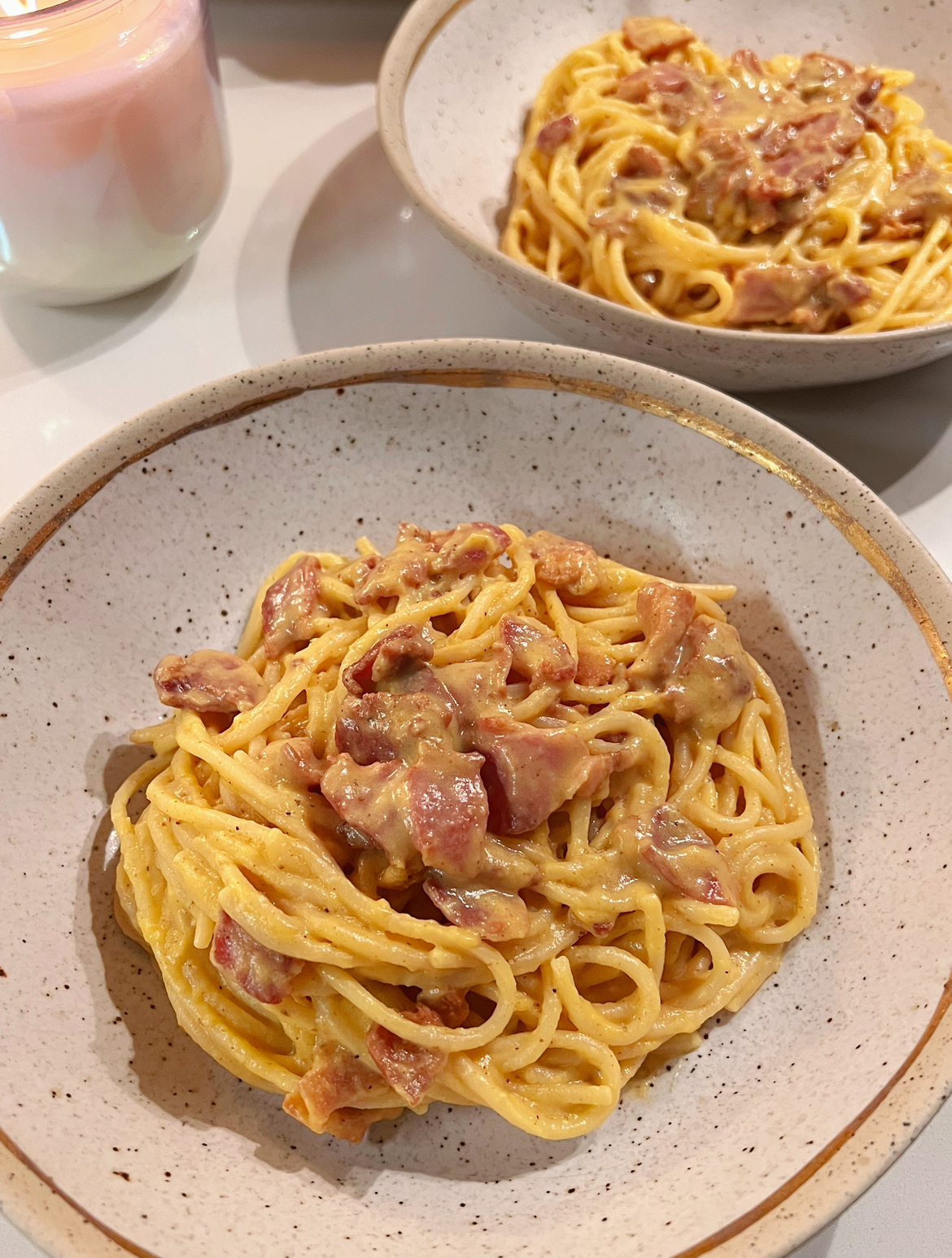 Easy Pumpkin Carbonara