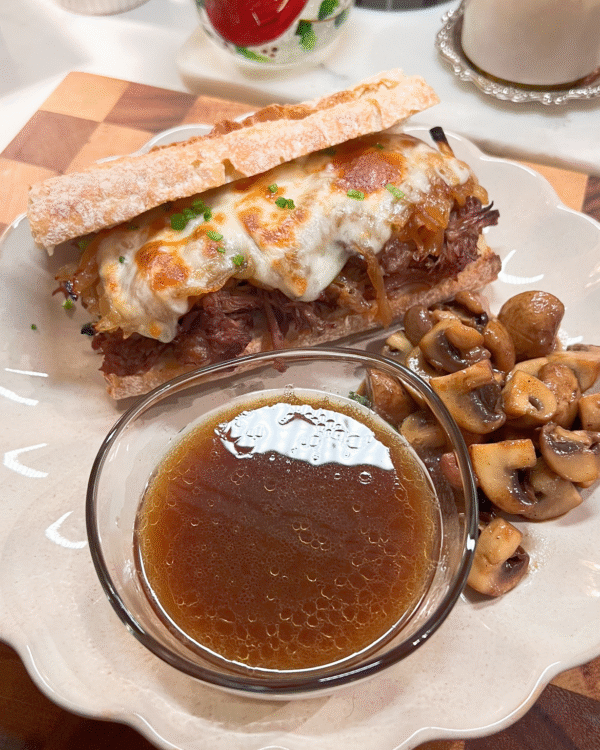French Dip with Caramelized Onions