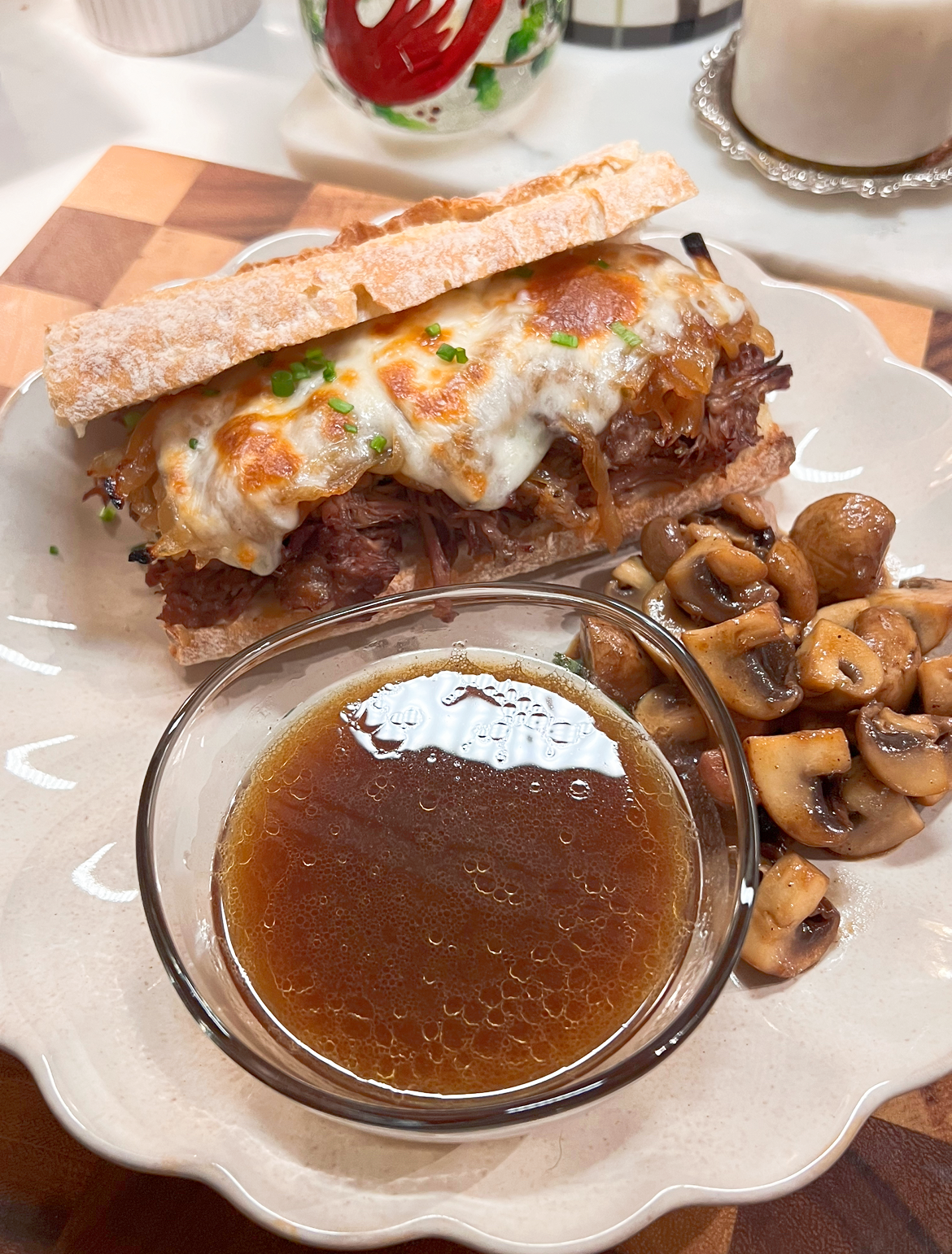 French Dip with Caramelized Onions