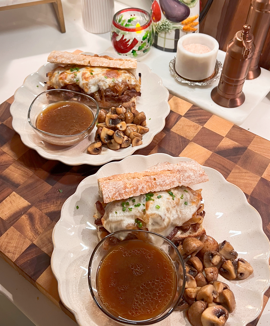 French Dip with Caramelized Onions