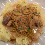 Creamy Pork Tenderloin with Mushroom and Leek