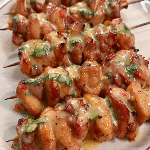 Thai Chicken Skewers with Sweet Chili Sauce