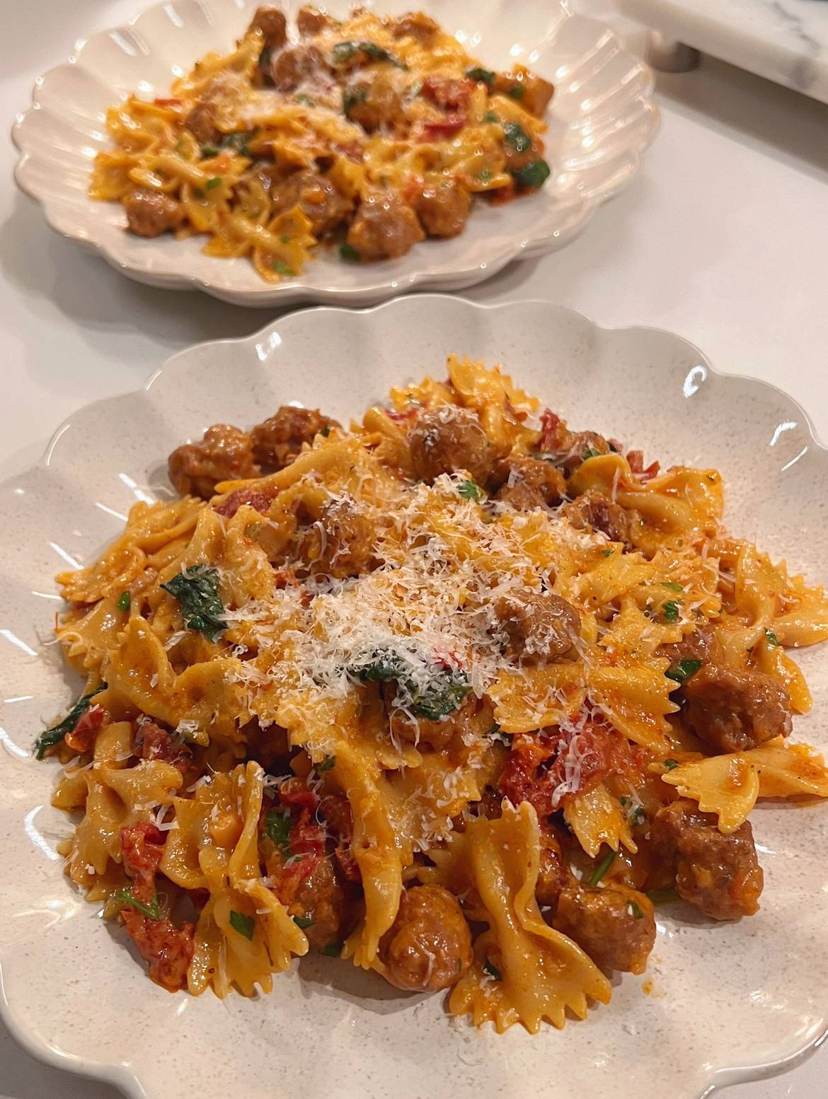 One-Pan Italian Sausage Tuscan Pasta