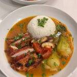 Tom Yum Brothy Rice with Chicken