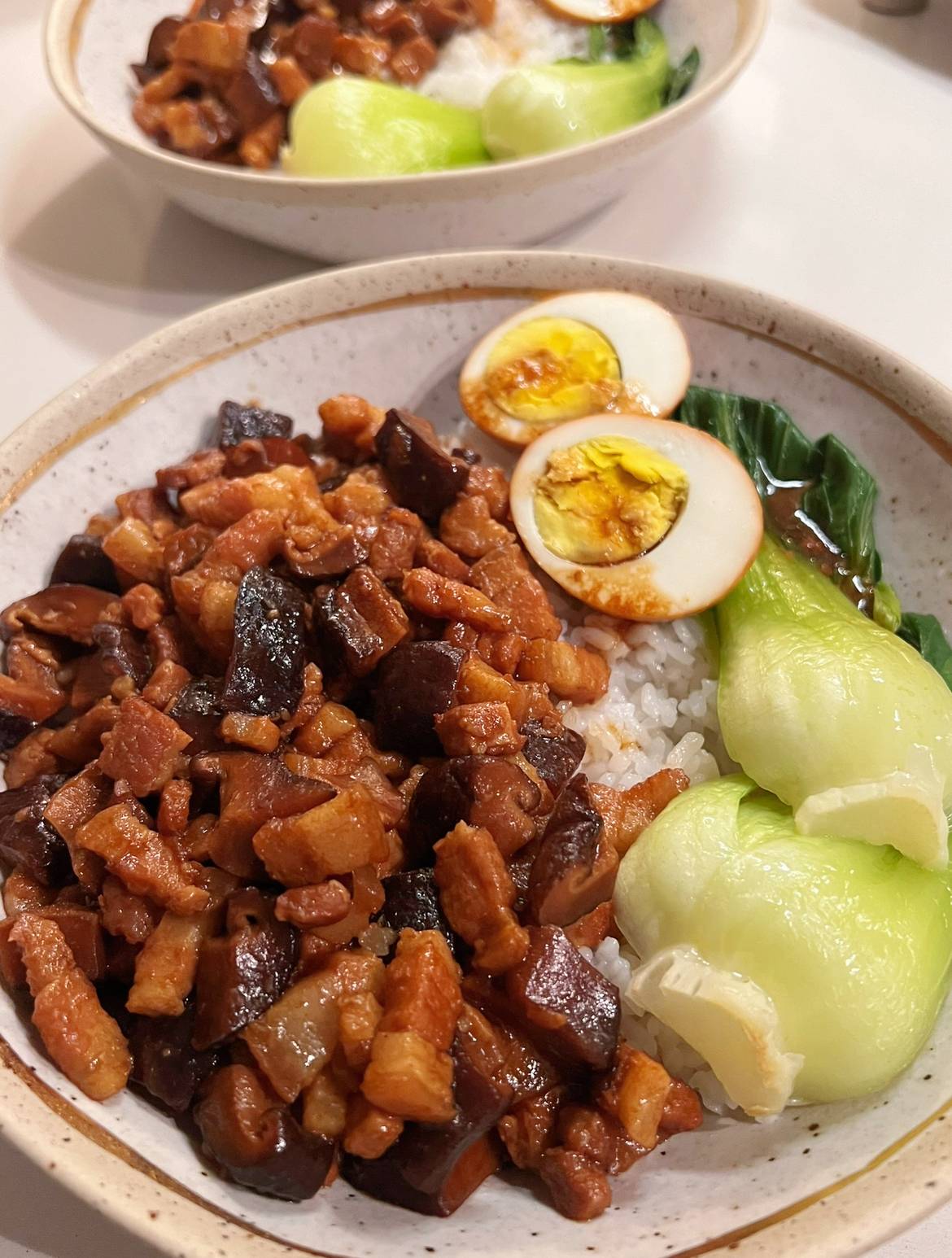 Taiwanese Braised Pork Over Rice (Lu Rou Fan)