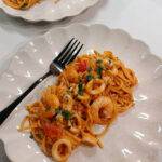 Creamy Gochujang Seafood Pasta
