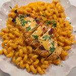 Creamy Buffalo Chicken Alfredo Pasta with Caramelized Onions