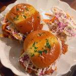 Hot Honey Ranch Chicken Sliders with Dill Pickle Slaw