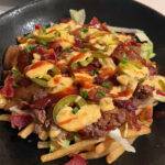 Sriracha BBQ Loaded Bacon Burger & Fries Bowls