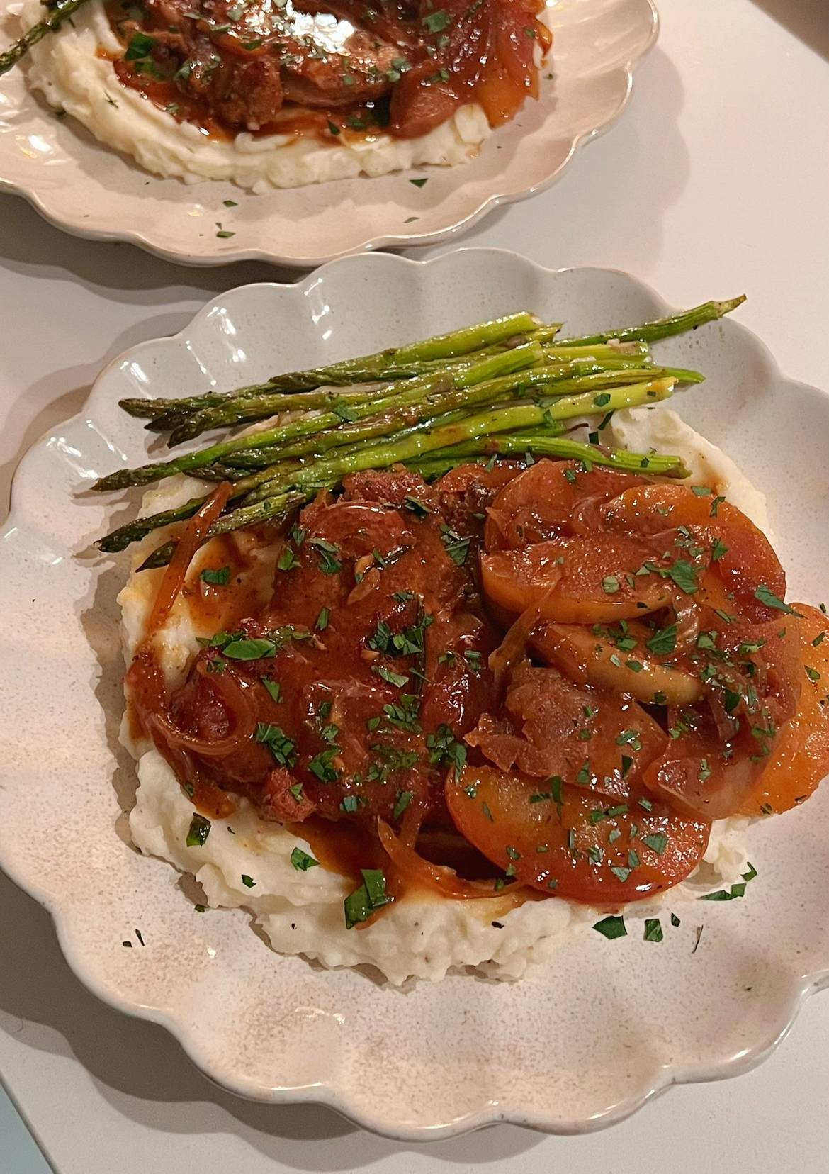 Apple Cider Braised Pork Chops